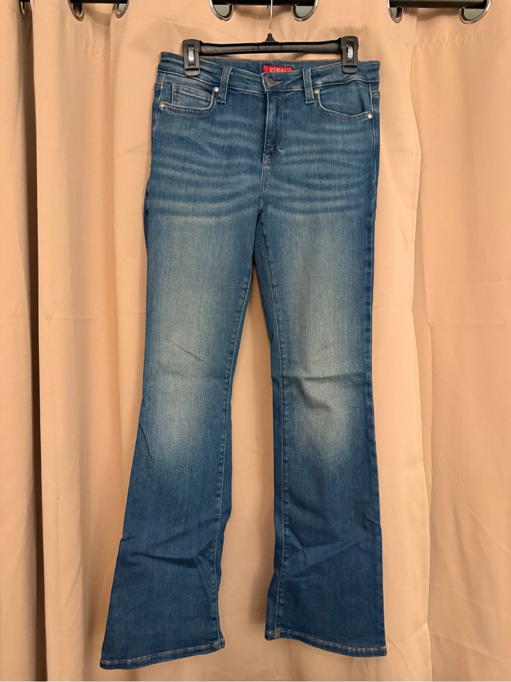 Guess Mid Rise Boot Cut Jeans - Blue with Red Tag